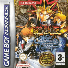 Yu-Gi-Oh World Championship Tournament 2004 art work – card battle game for Nintendo Game Boy Advance