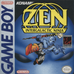 Zen Intergalactic Ninja Game Boy box art – classic retro game for GameBoy