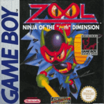 Zool Ninja of the Nth Dimension Game Boy box art – classic retro game for GameBoy