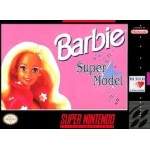 Barbie Super Model SNES box art – retro game for Super Nintendo
