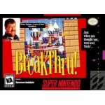 BreakThru SNES box art – retro game for Super Nintendo