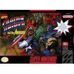 Captain America and the Avengers SNES box art – retro game for Super Nintendo