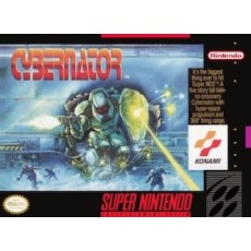 Cybernator SNES box art – retro game for Super Nintendo