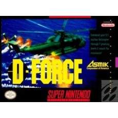 D-Force SNES box art – retro game for Super Nintendo
