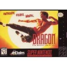 Dragon: The Bruce Lee Story SNES box art – retro game for Super Nintendo
