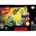 Earthworm Jim 2 SNES box art – retro game for Super Nintendo