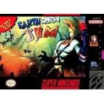Earthworm Jim SNES box art – retro game for Super Nintendo