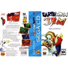 Earthworm Jim: Special Edition Sega CD box art – used Sega game trade in