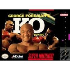 George Foreman's KO Boxing SNES box art – retro game for Super Nintendo