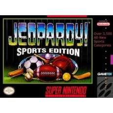 Jeopardy Sports Edition SNES box art – retro game for Super Nintendo