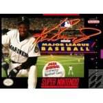Ken Griffey Jr Major League Baseball SNES box art – retro game for Super Nintendo