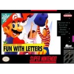 Mario's Early Years Fun with Letters SNES box art – platformer for Super Nintendo