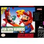 Mario's Early Years Fun With Numbers SNES box art – platformer for Super Nintendo