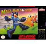 Mega Man Soccer SNES box art – sports game for Super Nintendo
