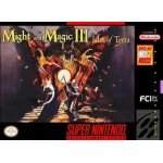 Might and Magic III Isles of Terra SNES box art – retro game for Super Nintendo