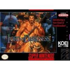 Nobunaga's Ambition Lord of Darkness SNES box art – retro game for Super Nintendo