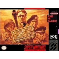 Operation Europe Path to Victory 1939-45 SNES box art – retro game for Super Nintendo