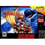 Pinocchio SNES box art – retro game for Super Nintendo