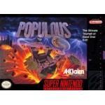 Populous SNES box art – retro game for Super Nintendo