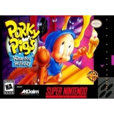 Porky Pig's Haunted Holiday SNES box art – retro game for Super Nintendo