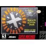 Revolution X SNES box art – retro game for Super Nintendo