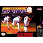 Roger Clemens' MVP Baseball SNES box art – retro game for Super Nintendo