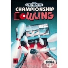 Sega Genesis Box Art Championship Bowling
