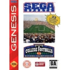 Sega Genesis Box Art College Football's National Championship