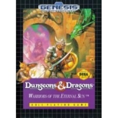 Sega Genesis Box Art Dungeons & Dragons Warriors of the Eternal Sun
