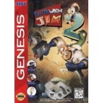 Sega Genesis Box Art Earthworm Jim 2