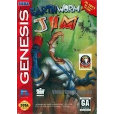 Sega Genesis Box Art Earthworm Jim