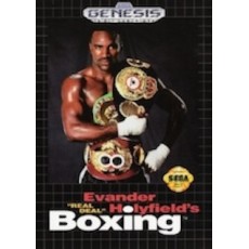 Sega Genesis Box Art Evander Holyfield's Real Deal Boxing
