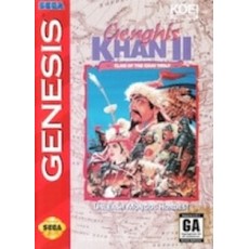 Sega Genesis Box Art Genghis Khan II Clan of the Gray Wolf