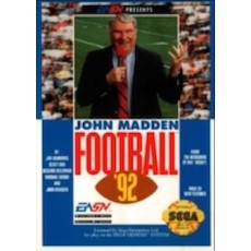 Sega Genesis Box Art John Madden Football '92
