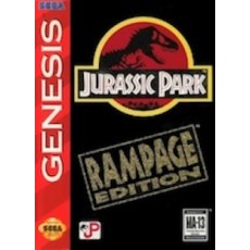 Sega Genesis Box Art Jurassic Park Rampage Edition