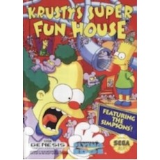 Sega Genesis Box Art Krusty's Super Fun House