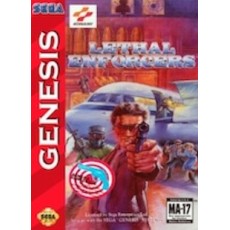 Sega Genesis Box Art Lethal Enforcers
