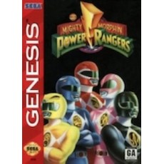Sega Genesis Box Art Mighty Morphin Power Rangers