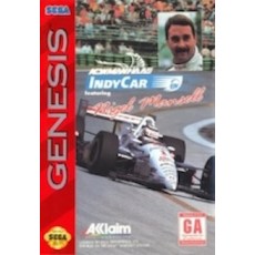 Sega Genesis Box Art Newman Haas Indy Car featuring Nigel Mansell