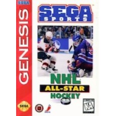 Sega Genesis Box Art NHL All-Star Hockey 95
