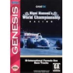 Sega Genesis Box Art Nigel Mansell's World Championship Racing