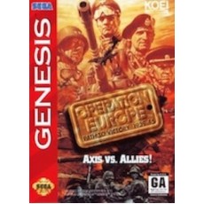 Sega Genesis Box Art Operation Europe Path to Victory 1939-45
