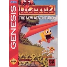 Sega Genesis Box Art Pac-Man 2 The New Adventures