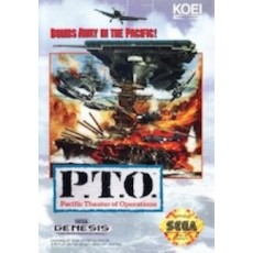 Sega Genesis Box Art P.T.O. Pacific Theater of Operations