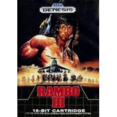 Sega Genesis Box Art Rambo III