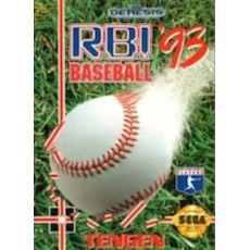 Sega Genesis Box Art RBI Baseball 93