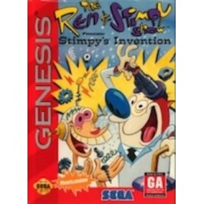 Sega Genesis Box Art The Ren and Stimpy Show Stimpy's Invention