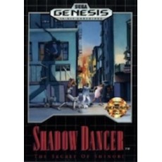 Sega Genesis Box Art Shadow Dancer The Secret of Shinobi