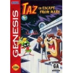 Sega Genesis Box Art Taz in Escape from Mars
