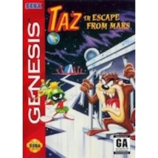 Sega Genesis Box Art Taz in Escape from Mars